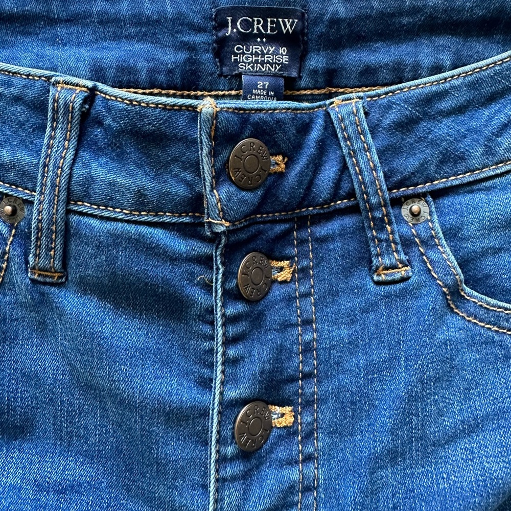 J-crew curvy high rise skinny